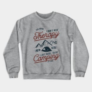 Camping Therapy Crewneck Sweatshirt